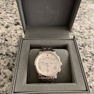 🎄 CHRISTMAS SALE 🎄 Like NEW Michele Silver Sports Sail watch